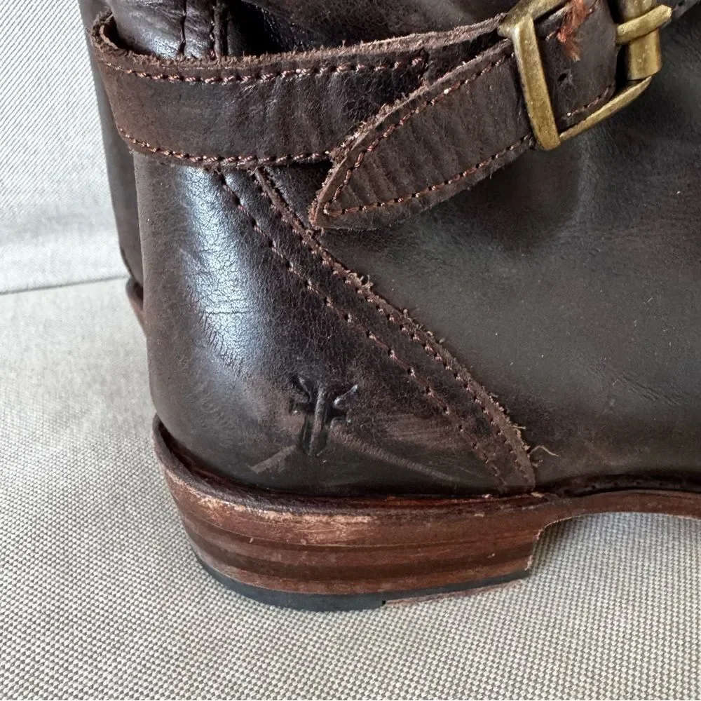 Frye Brown Dorado Knee High Riding Boots